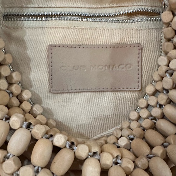 Club Monaco wood Beaded Shoulder Bag - Picture 2 of 4